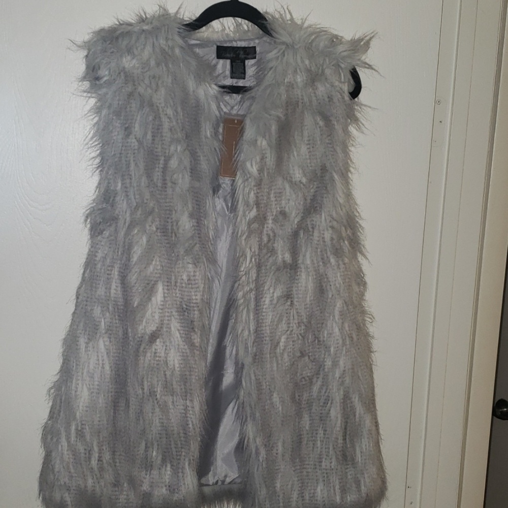 Faux fur vest